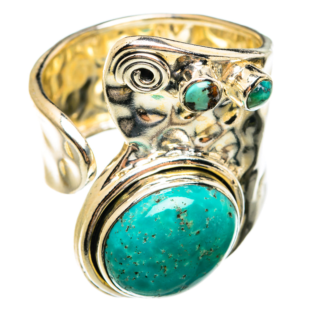 Tibetan Turquoise Rings handcrafted by Ana Silver Co - RING74527