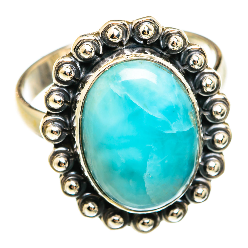 Larimar Rings handcrafted by Ana Silver Co - RING74536