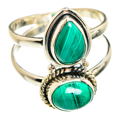 Malachite Rings handcrafted by Ana Silver Co - RING74537