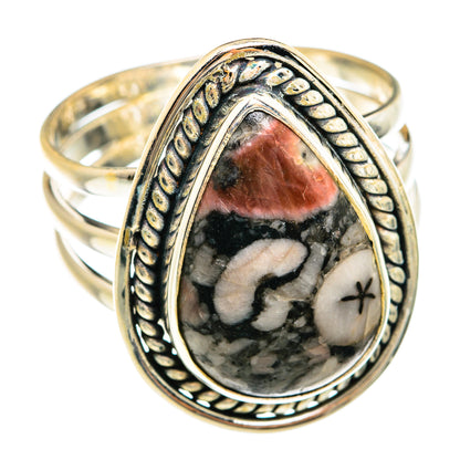 Crinoid Fossil Rings handcrafted by Ana Silver Co - RING74539