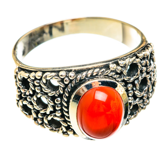 Red Onyx Rings handcrafted by Ana Silver Co - RING74544
