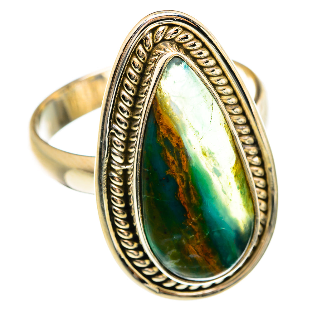 Peruvian Opal Rings handcrafted by Ana Silver Co - RING74568