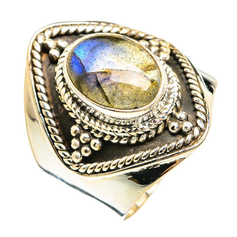 Labradorite Rings handcrafted by Ana Silver Co - RING74569