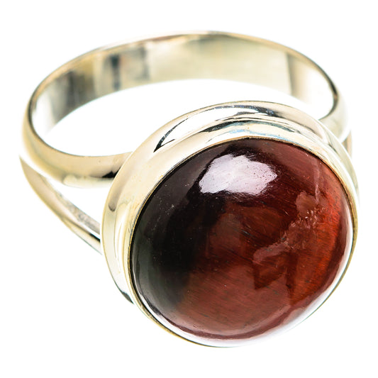 Red Tiger Eye Rings handcrafted by Ana Silver Co - RING74582