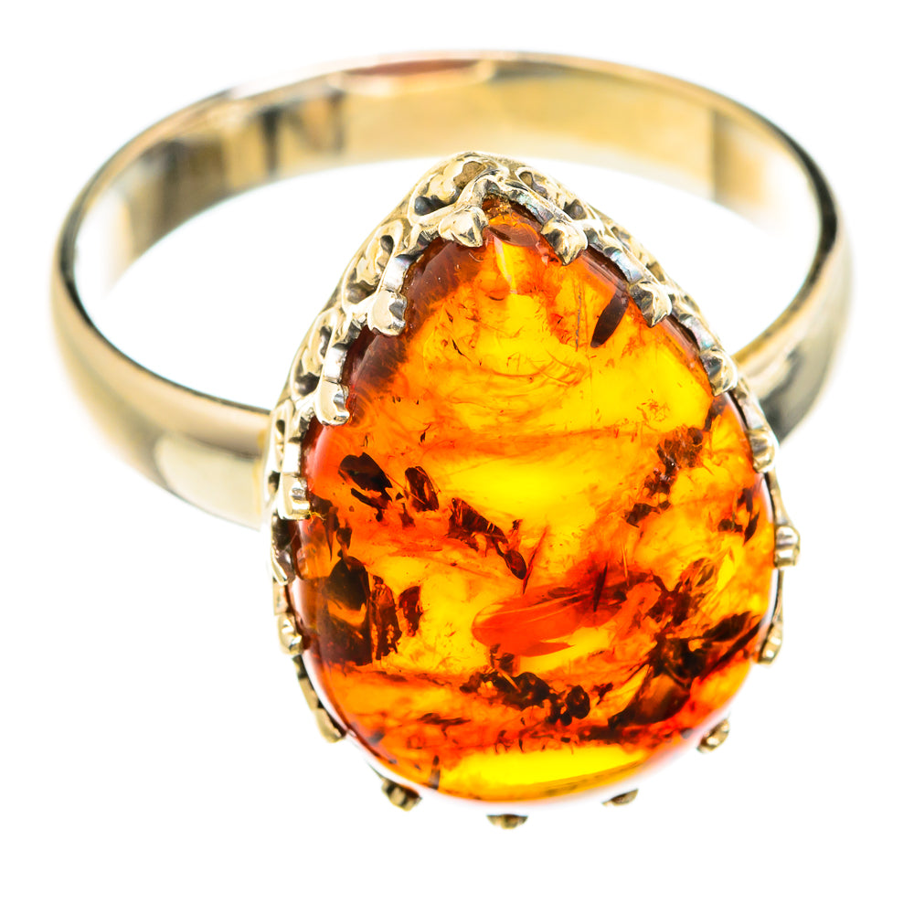 Baltic Amber Rings handcrafted by Ana Silver Co - RING74584