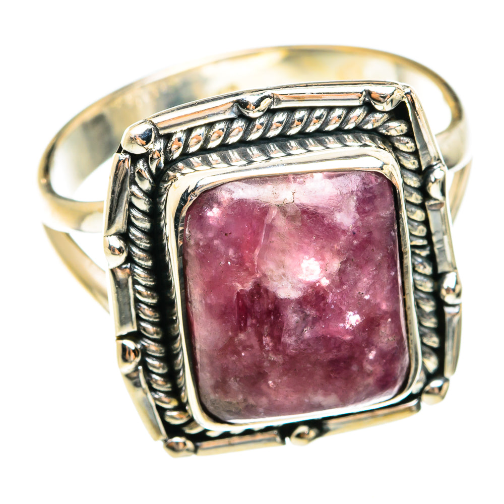 Lepidolite Rings handcrafted by Ana Silver Co - RING74587