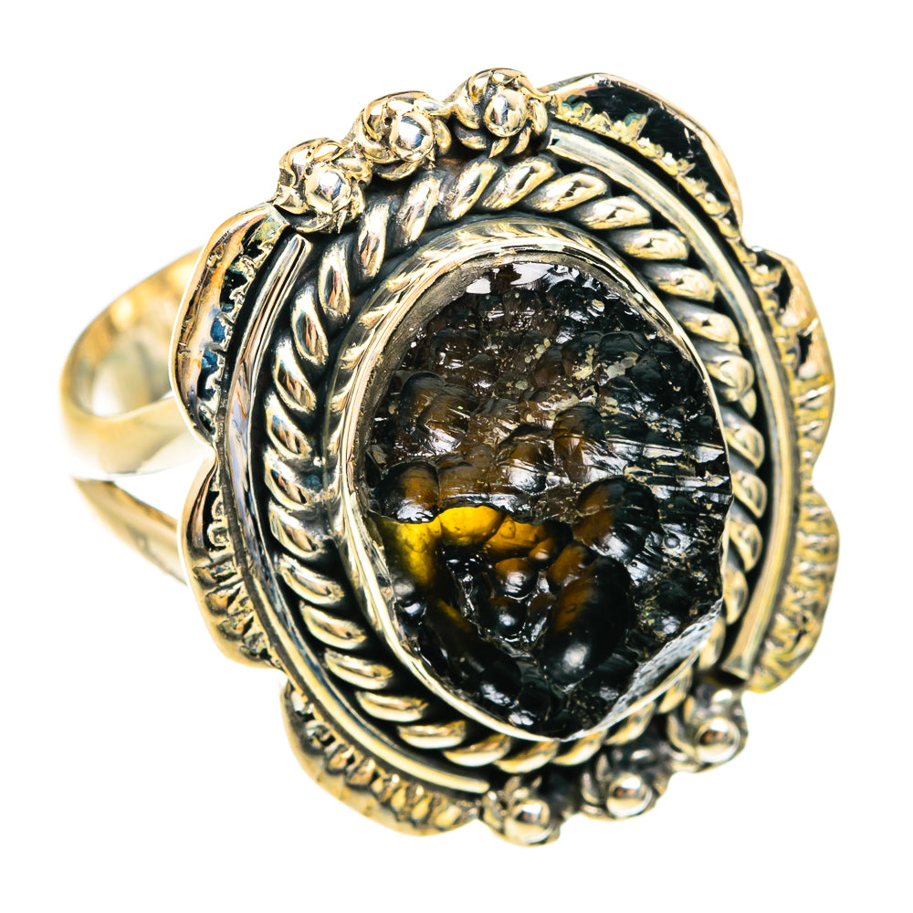 Tektite Rings handcrafted by Ana Silver Co - RING74599
