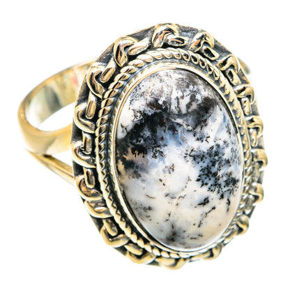 Dendritic Opal Rings handcrafted by Ana Silver Co - RING74602