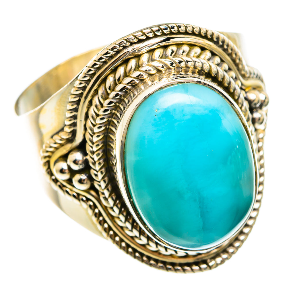 Larimar Rings handcrafted by Ana Silver Co - RING74611