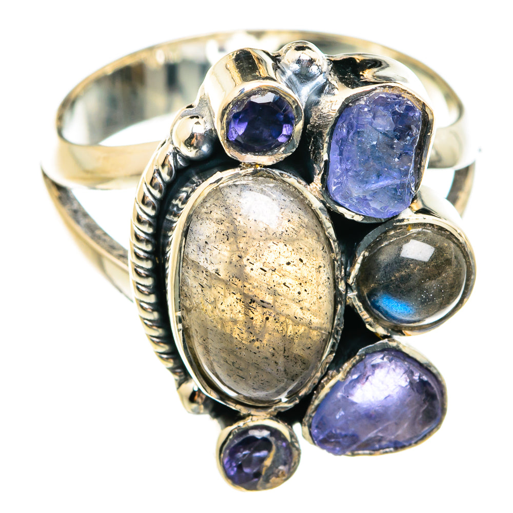 Labradorite Rings handcrafted by Ana Silver Co - RING74629
