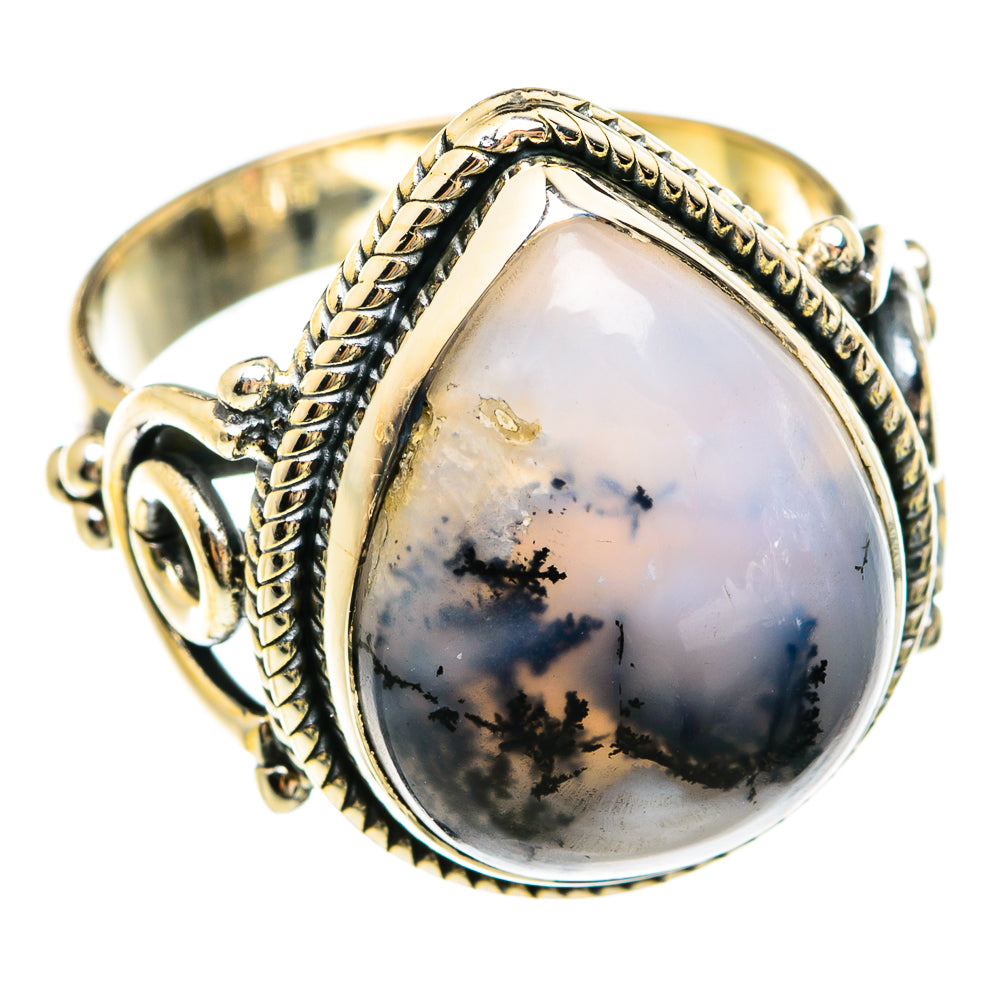 Dendritic Opal Rings handcrafted by Ana Silver Co - RING74639