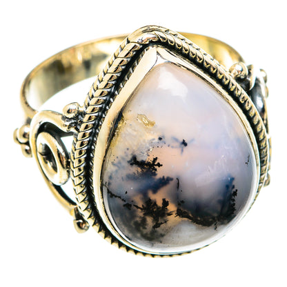 Dendritic Opal Rings handcrafted by Ana Silver Co - RING74639
