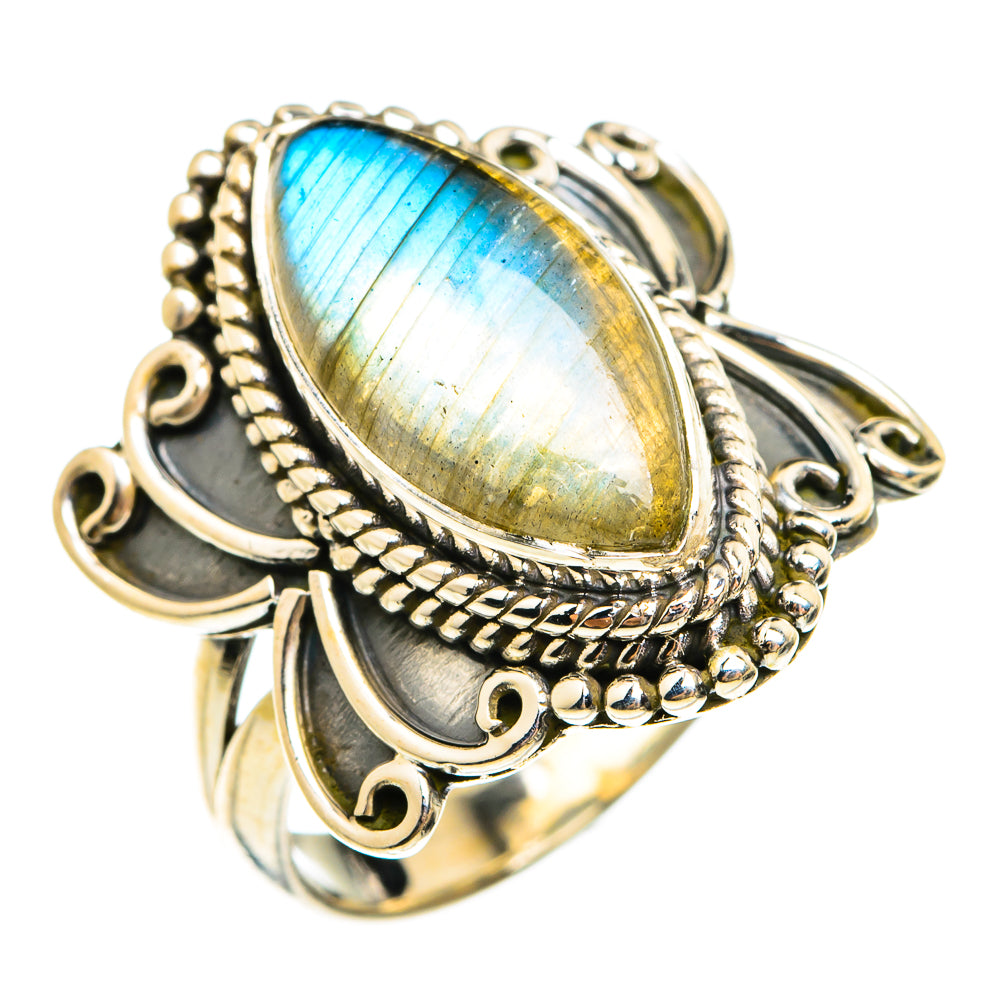 Labradorite Rings handcrafted by Ana Silver Co - RING74650