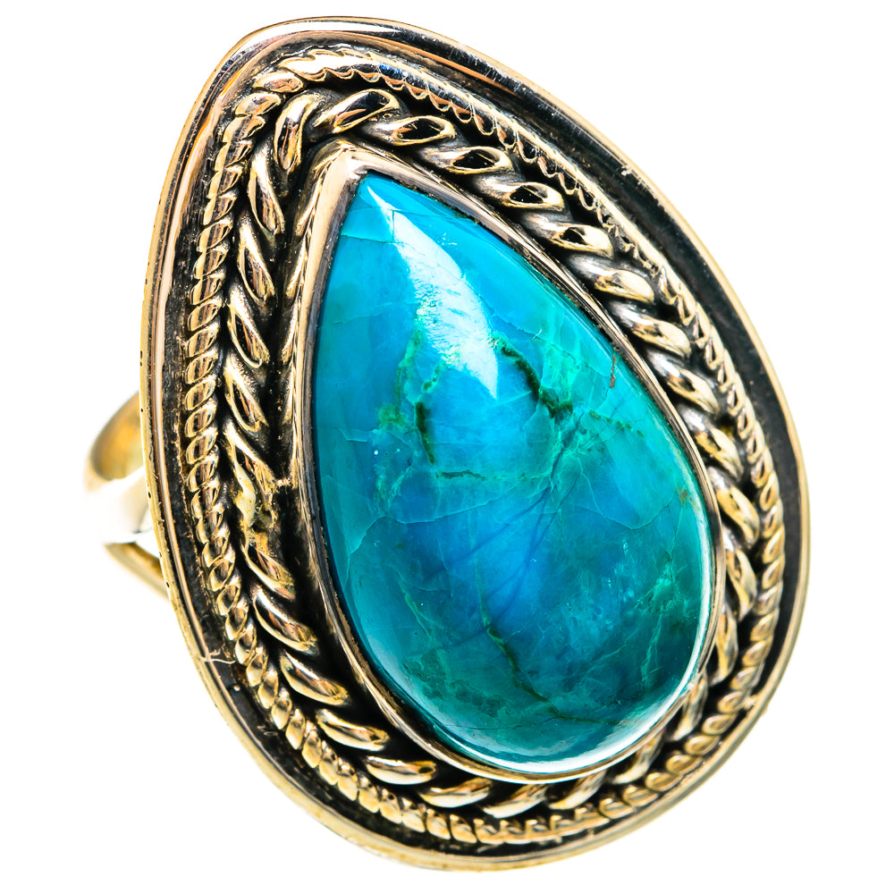 Chrysocolla Rings handcrafted by Ana Silver Co - RING74683