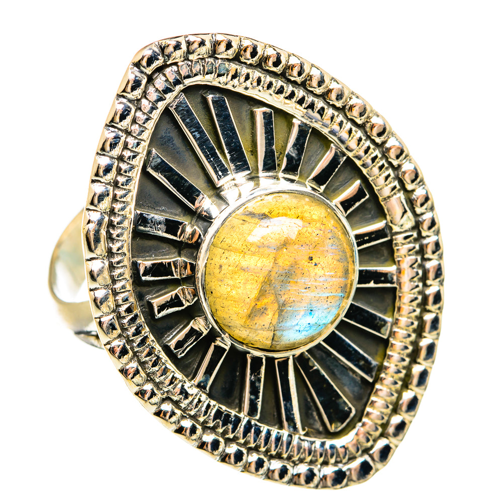Labradorite Rings handcrafted by Ana Silver Co - RING74685