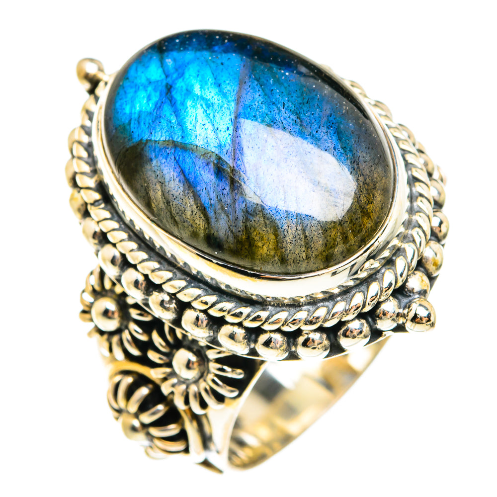 Labradorite Rings handcrafted by Ana Silver Co - RING74688