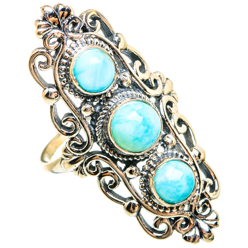 Larimar Rings handcrafted by Ana Silver Co - RING74689