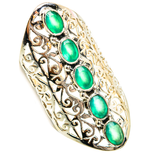 Green Onyx Rings handcrafted by Ana Silver Co - RING74695