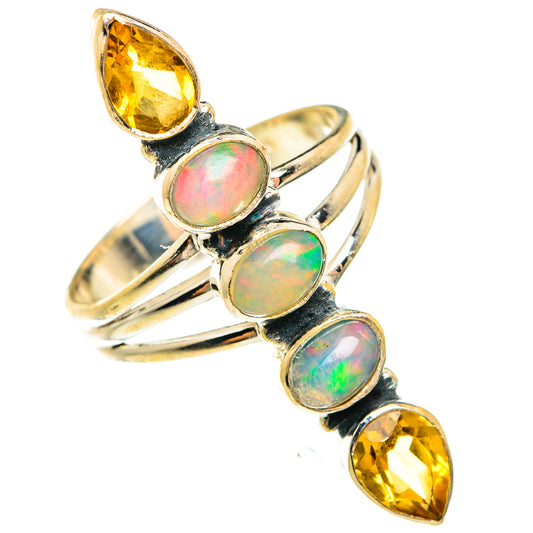 Ethiopian Opal Rings handcrafted by Ana Silver Co - RING74717