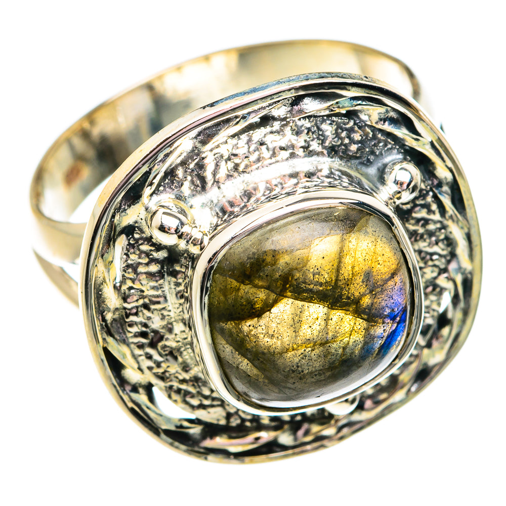 Labradorite Rings handcrafted by Ana Silver Co - RING74722