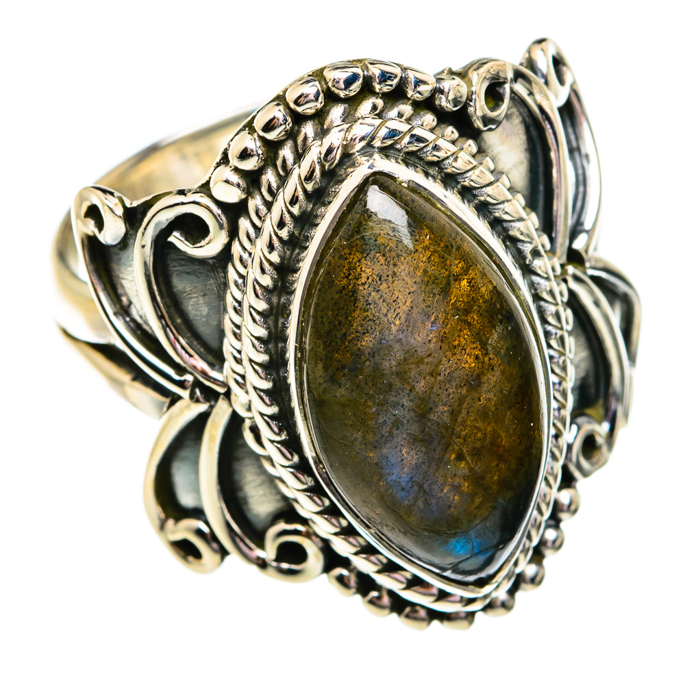 Labradorite Rings handcrafted by Ana Silver Co - RING74724