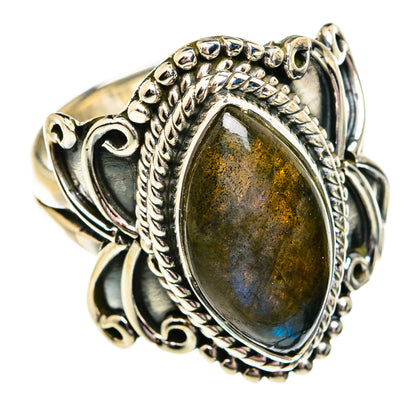 Labradorite Rings handcrafted by Ana Silver Co - RING74724