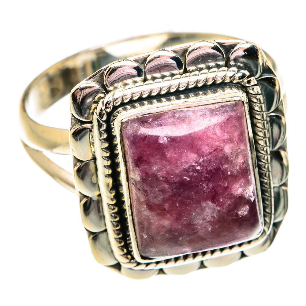 Lepidolite Rings handcrafted by Ana Silver Co - RING74734