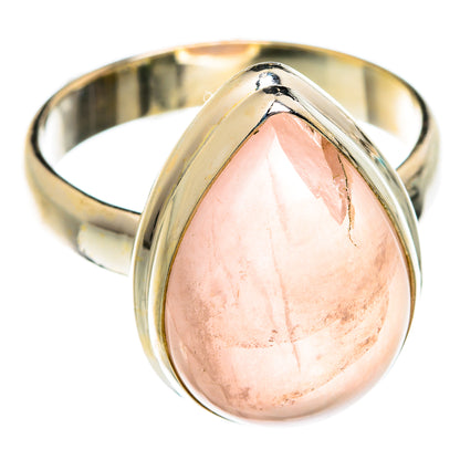 Rose Quartz Rings handcrafted by Ana Silver Co - RING74735