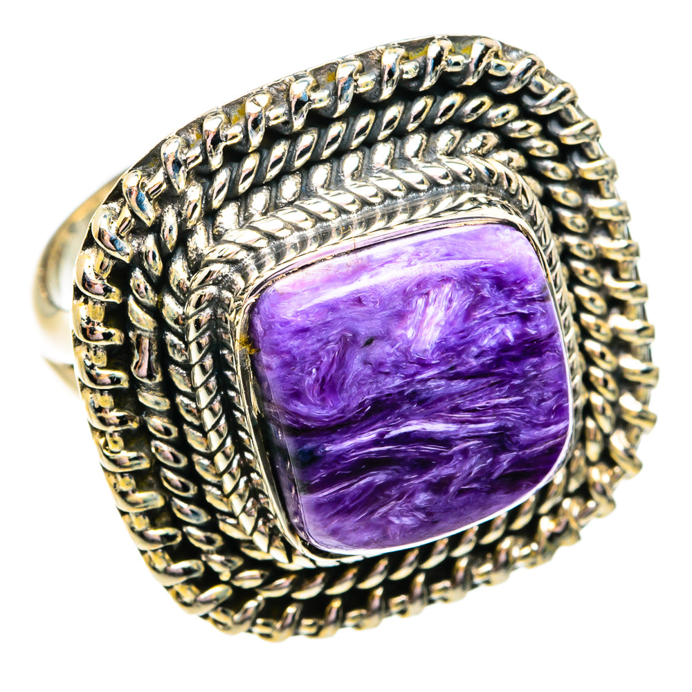 Charoite Rings handcrafted by Ana Silver Co - RING74738