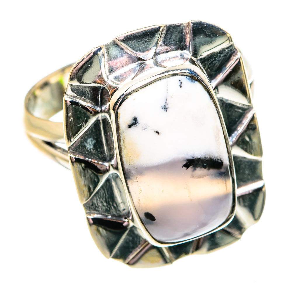 Dendritic Opal Rings handcrafted by Ana Silver Co - RING74750