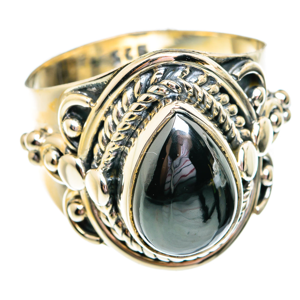 Hematite Rings handcrafted by Ana Silver Co - RING74751