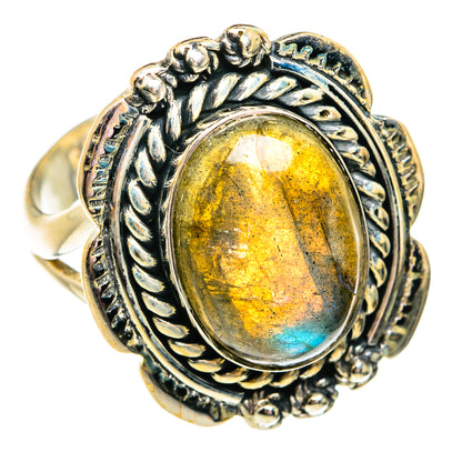 Labradorite Rings handcrafted by Ana Silver Co - RING74752