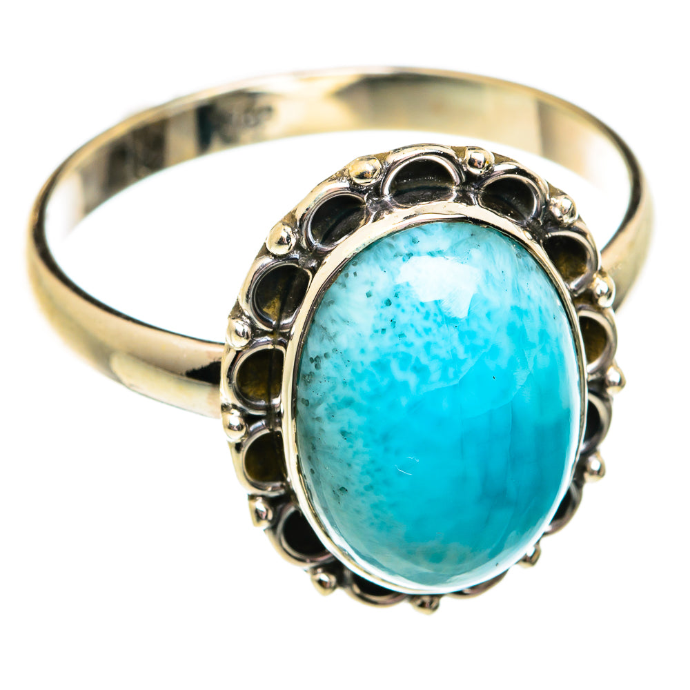 Larimar Rings handcrafted by Ana Silver Co - RING74753