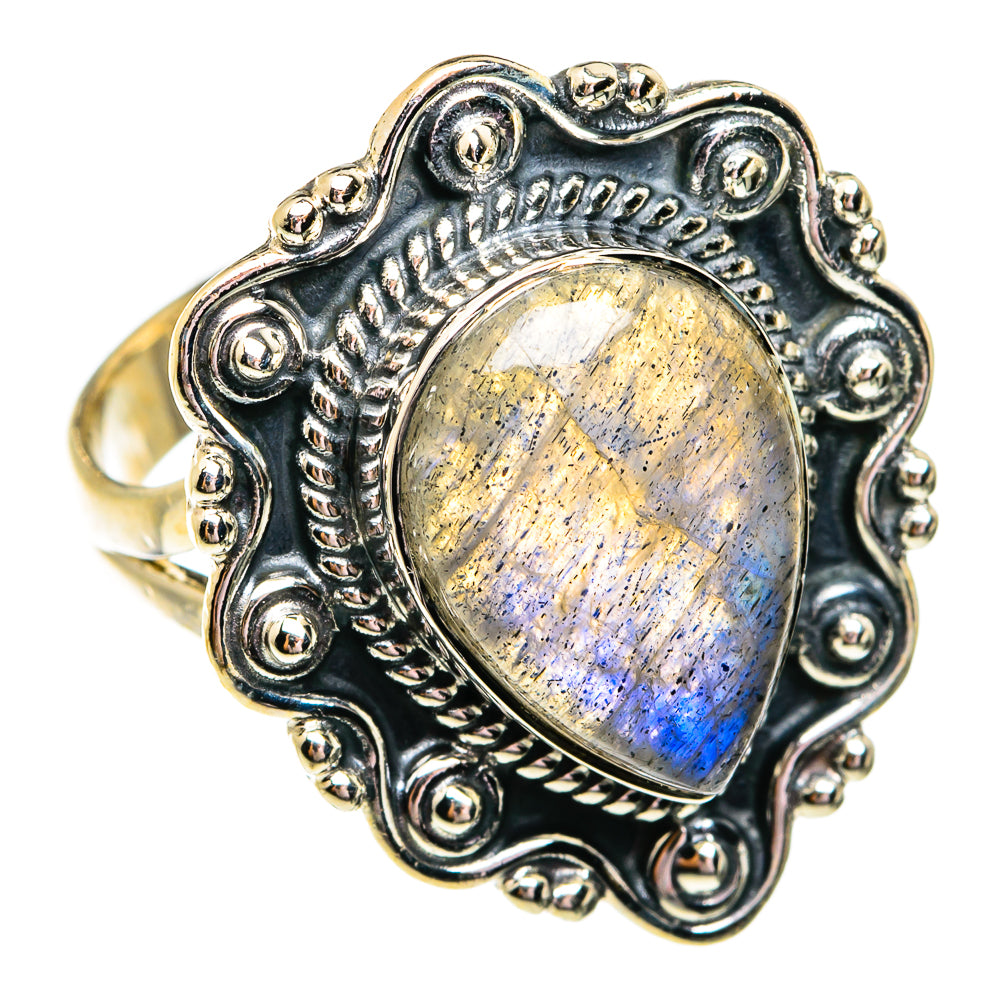 Labradorite Rings handcrafted by Ana Silver Co - RING74756
