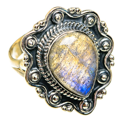Labradorite Rings handcrafted by Ana Silver Co - RING74756