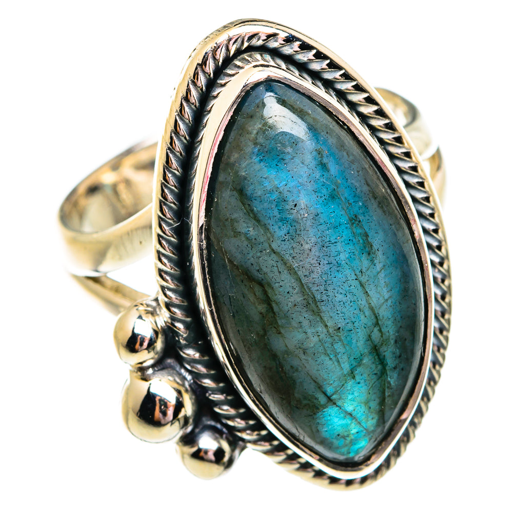 Labradorite Rings handcrafted by Ana Silver Co - RING74757