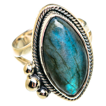 Labradorite Rings handcrafted by Ana Silver Co - RING74757