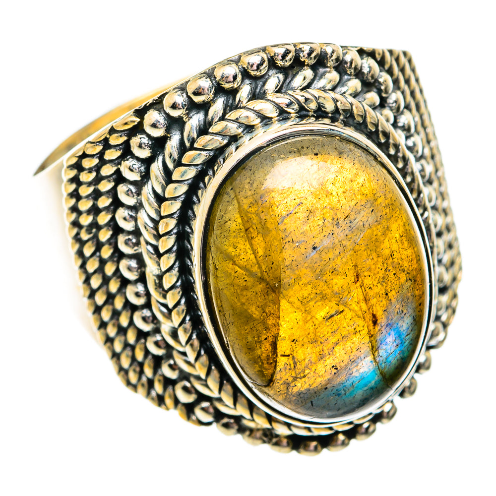 Labradorite Rings handcrafted by Ana Silver Co - RING74758