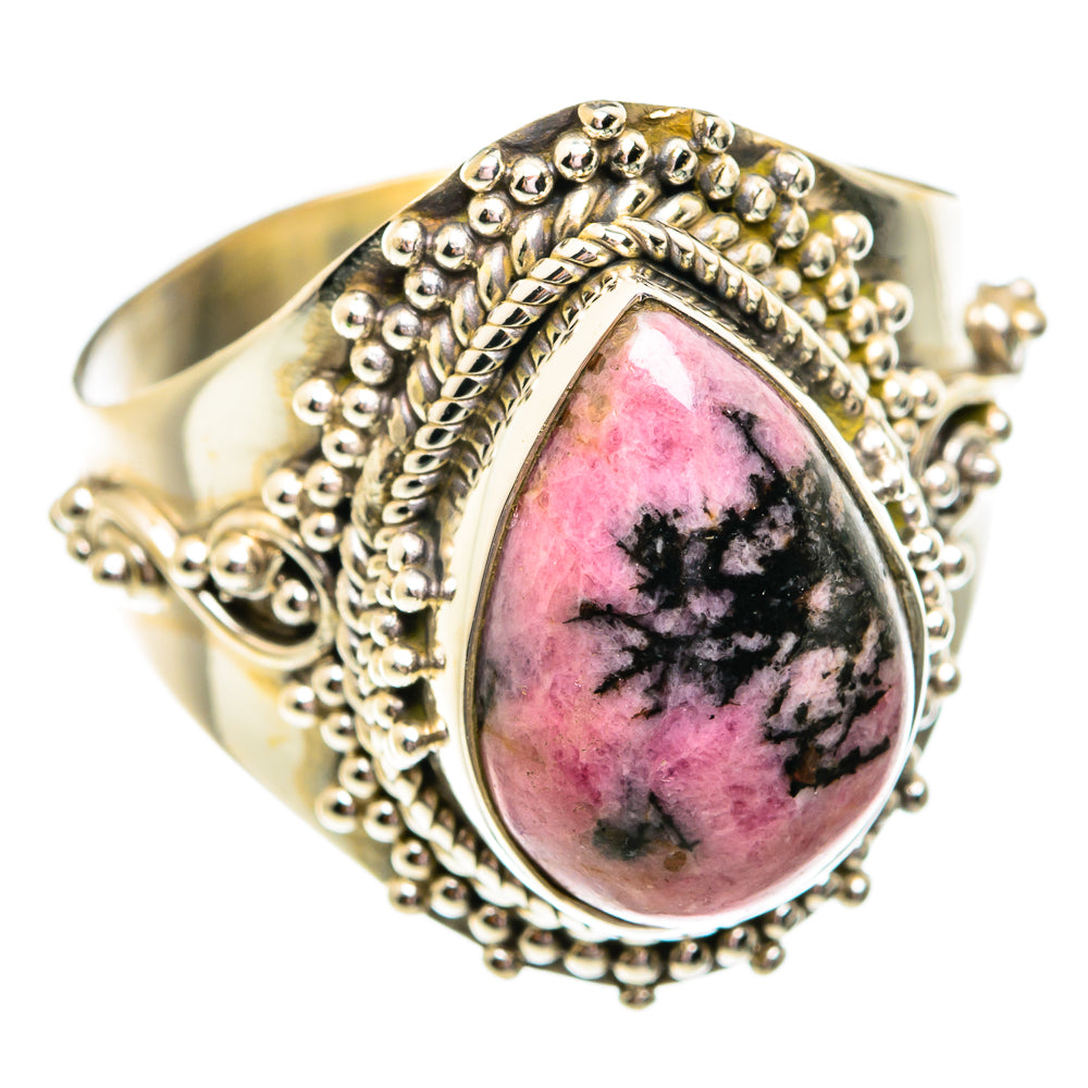 Rhodonite Rings handcrafted by Ana Silver Co - RING74761