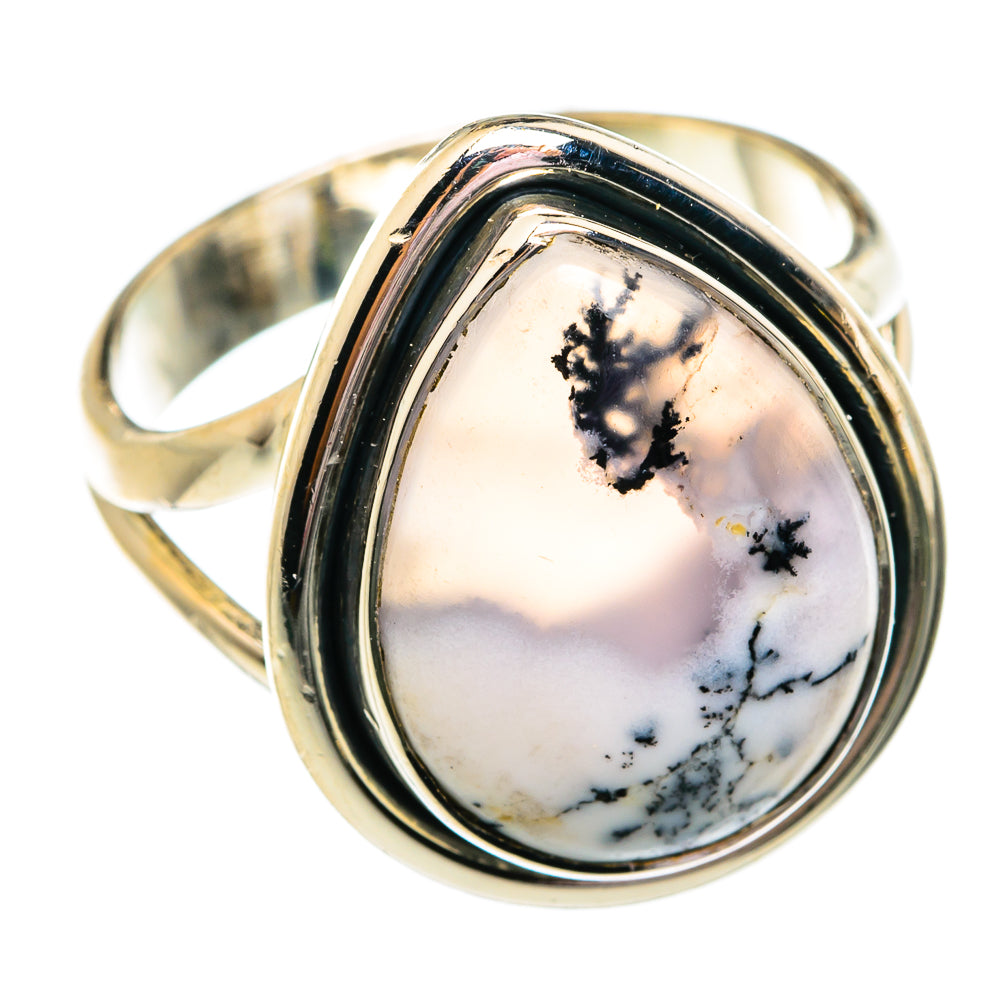 Dendritic Opal Rings handcrafted by Ana Silver Co - RING74776