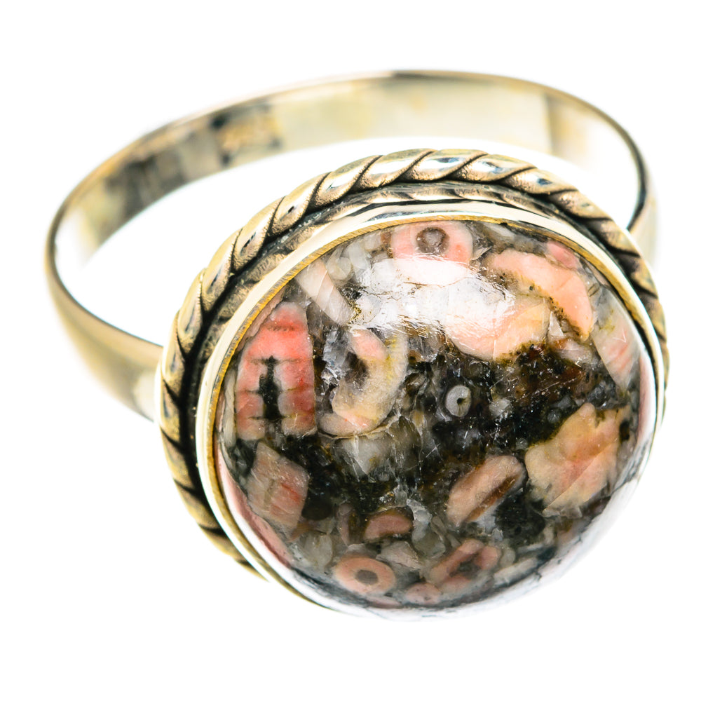 Crinoid Fossil Rings handcrafted by Ana Silver Co - RING74784