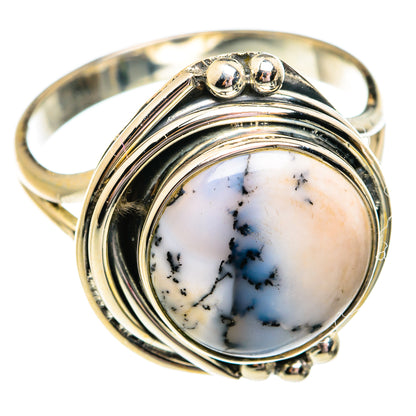 Dendritic Opal Rings handcrafted by Ana Silver Co - RING74795