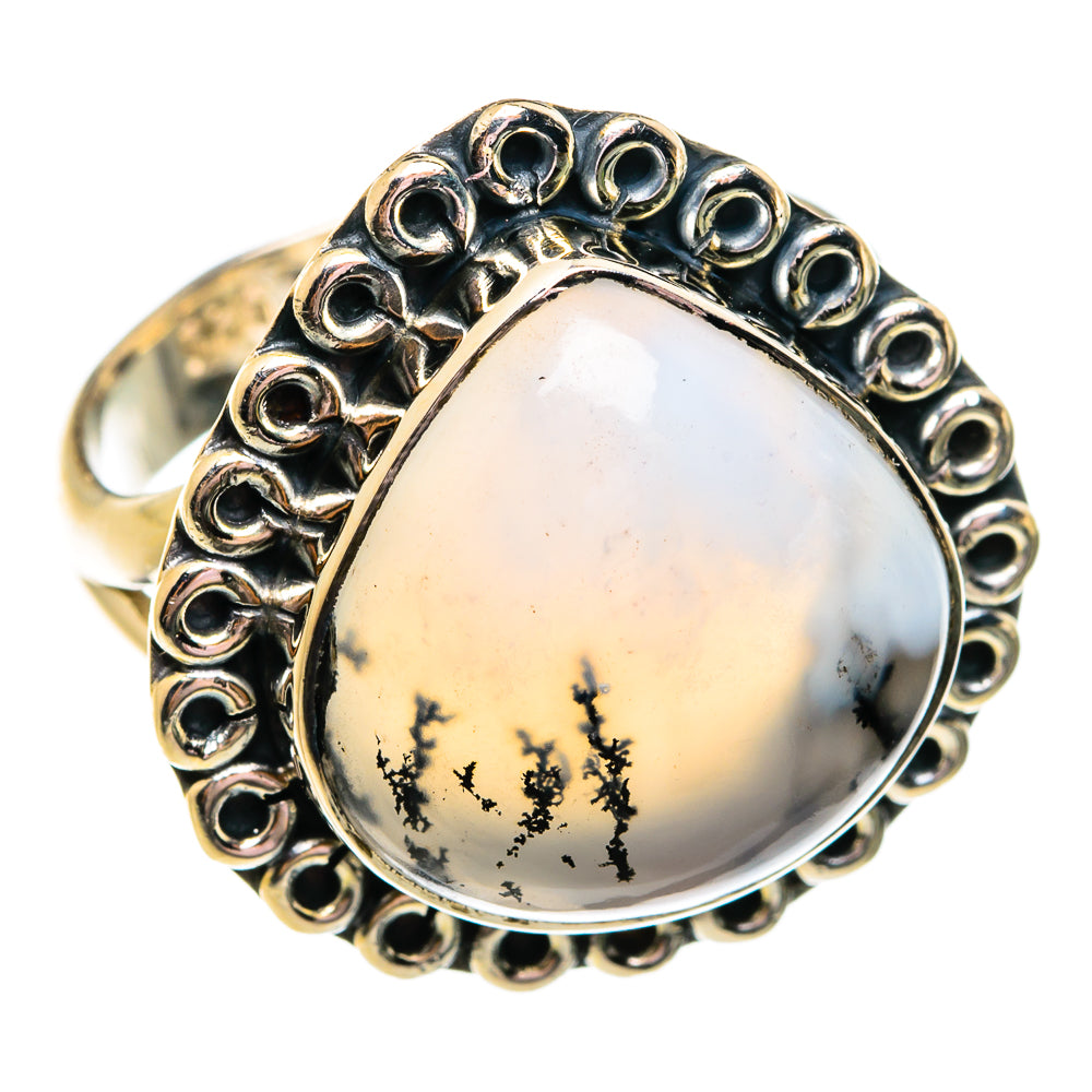 Dendritic Opal Rings handcrafted by Ana Silver Co - RING74796