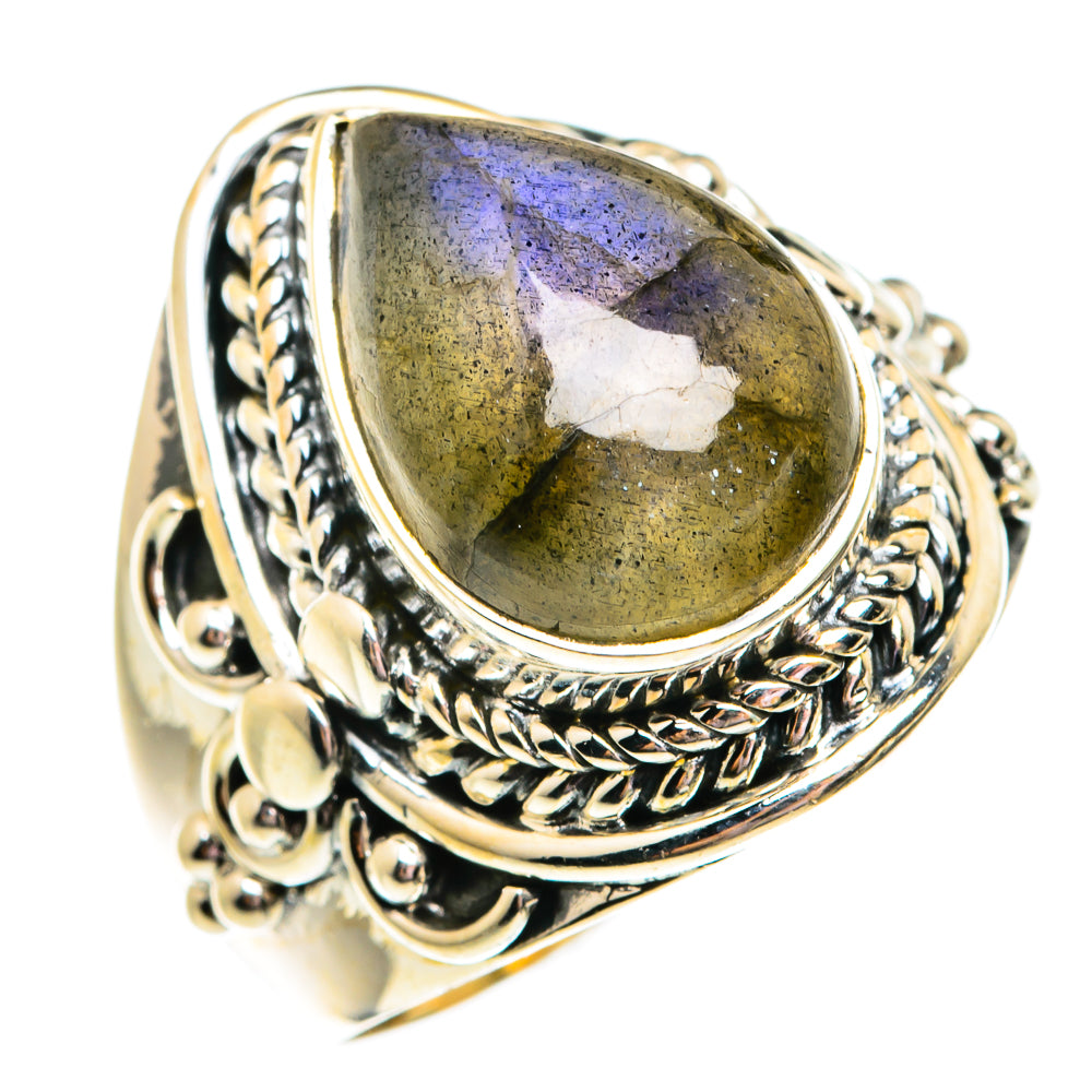 Labradorite Rings handcrafted by Ana Silver Co - RING74804