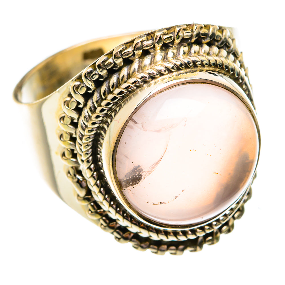 Rose Quartz Rings handcrafted by Ana Silver Co - RING74807