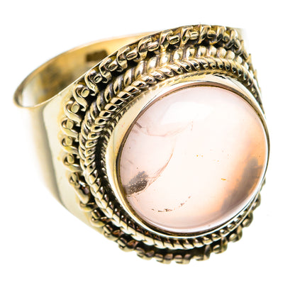 Rose Quartz Rings handcrafted by Ana Silver Co - RING74807