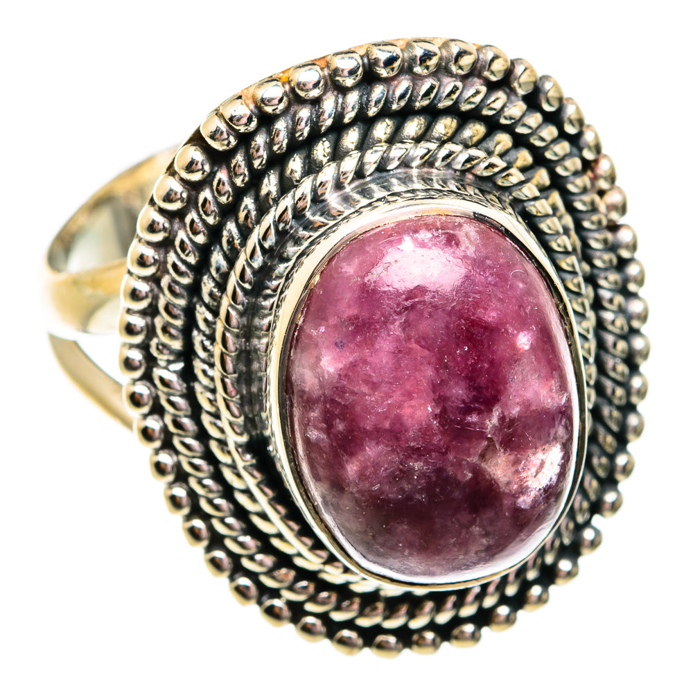Lepidolite Rings handcrafted by Ana Silver Co - RING74808