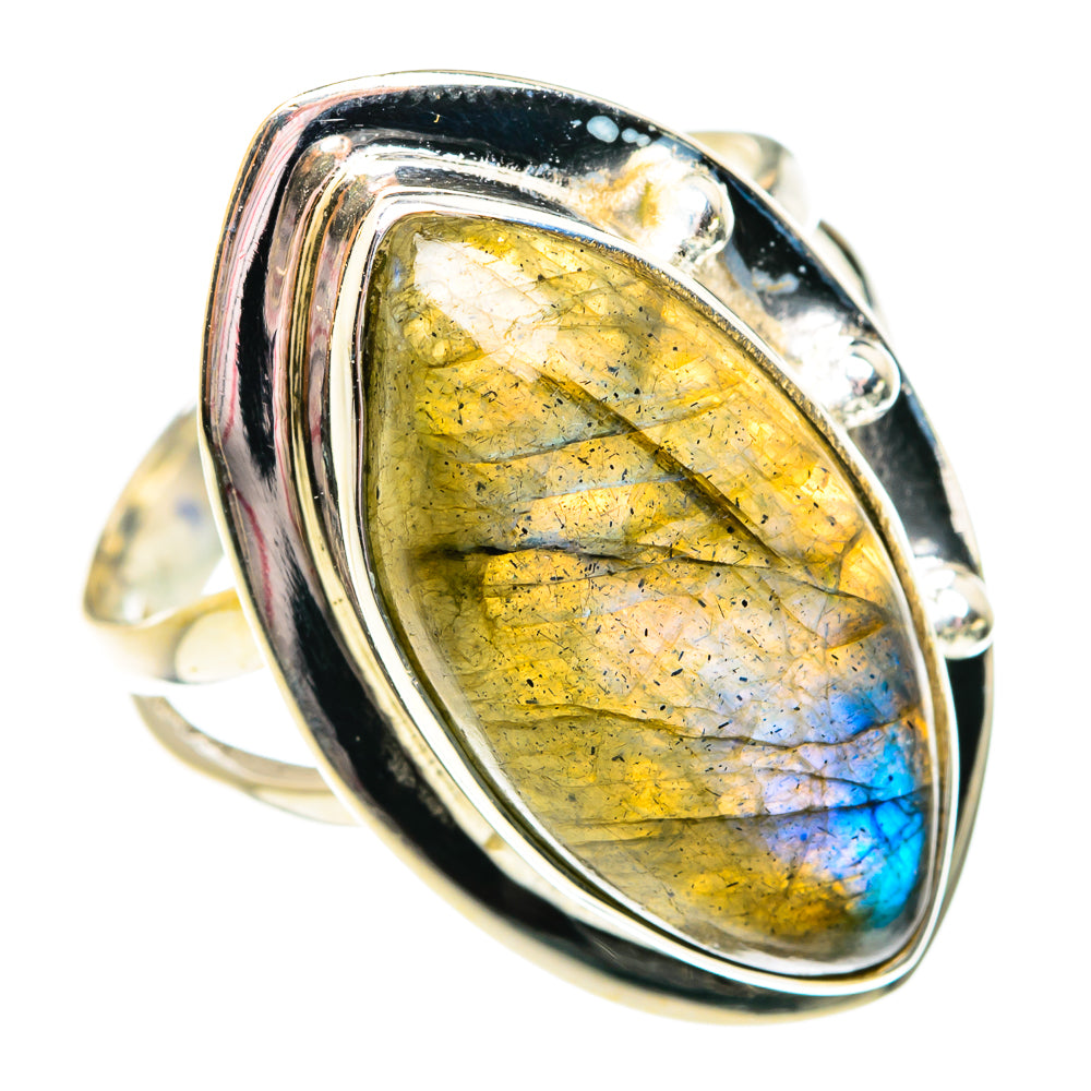 Labradorite Rings handcrafted by Ana Silver Co - RING74820