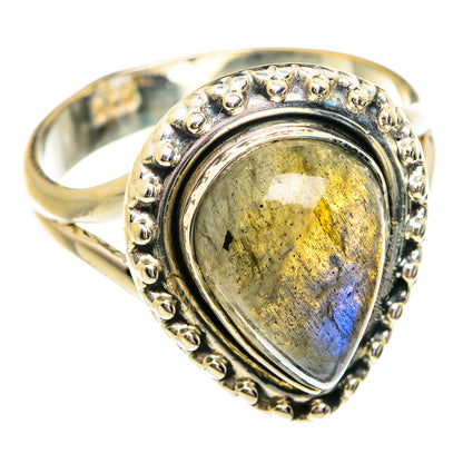 Labradorite Rings handcrafted by Ana Silver Co - RING74822