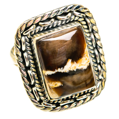 Peanut Wood Jasper Rings handcrafted by Ana Silver Co - RING74835